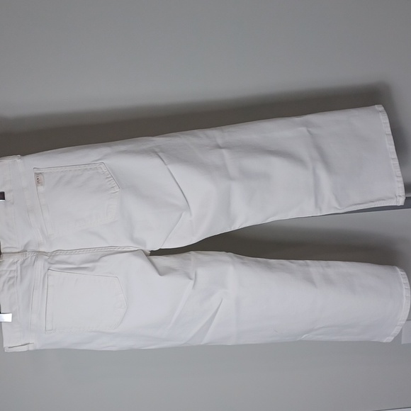 Jen 7 by 7 For All Mankind Cropped Wide Leg White - Size 12 - Picture 3 of 5